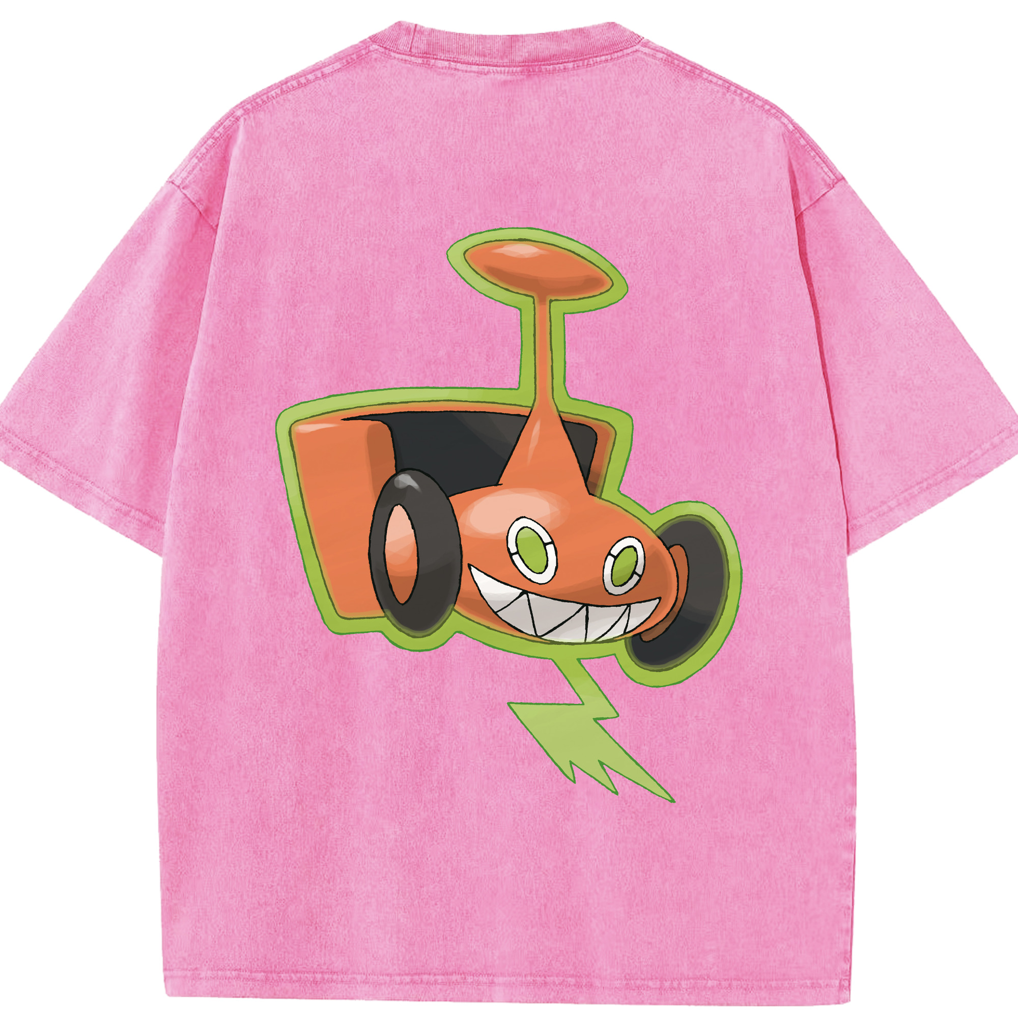 （画像用） ポケットモンスター Pokémon 綿100% ヴィンテージ風 半袖Tシャツ（背面プリント）